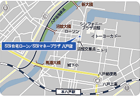 八戸店へのアクセスマップ