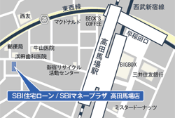 高田馬場店の地図