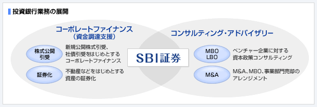 インベストメントバンキング業務の展開