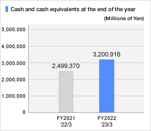Cash and cash equivalents at the end of the period