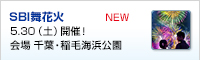 SBI舞花火 in 千葉・稲毛海浜公園