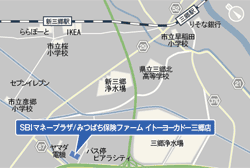 イトーヨーカドー三郷店の地図