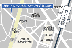 竹ノ塚店の地図