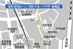 香椎店の地図