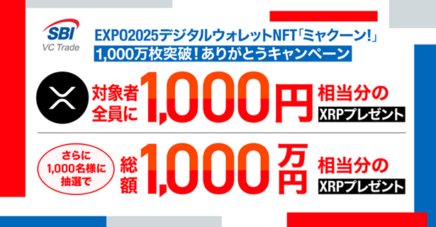 EXPO2025デジタルウォレットNFT「ミャクーン！」1,000万枚突破